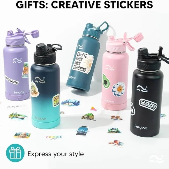 Swigina 32oz Insulated Water Bottle - Picture 3 of 9